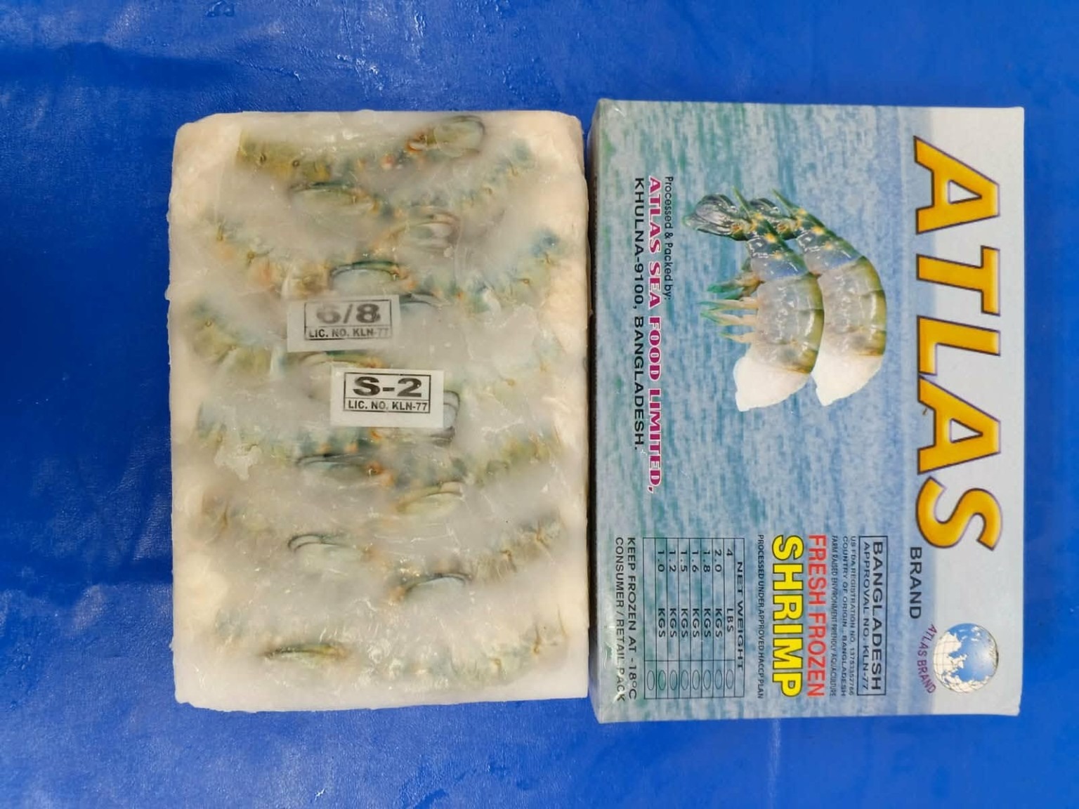 Atlas freshwater shrimp product